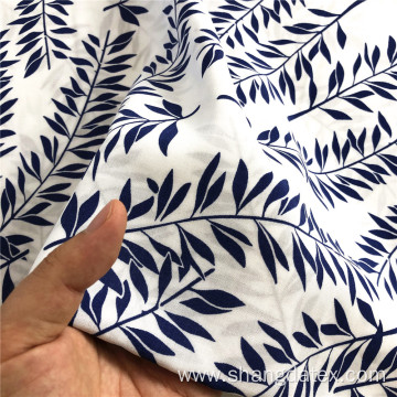 Slim Fine Leaves Elegant Design Rayon Printing